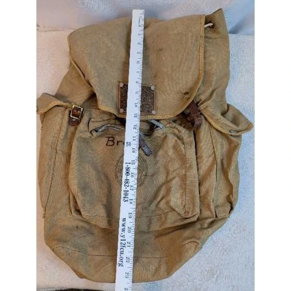 Boy‎ Scouts of America 50 Miler Award Vintage Canvas Backpack Hiking Bag